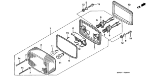 CB750F Taillight unit ass`y