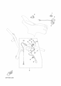 YN50F Interruptor  manillar&palanc