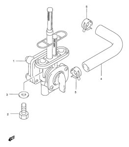 GZ250 Топливный кран