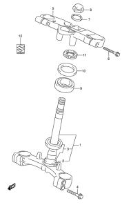 GSX600 Траверса нижняя