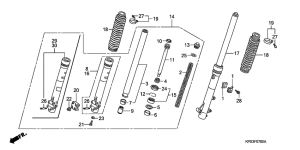  Вилка передней оси