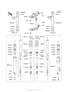 EJ800 Передняя вилка