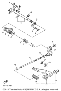 XV535EC Вал переключения