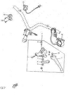 CW50RSP Handle switch. lever