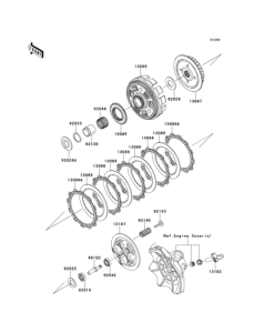EX250 Сцепление