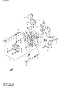UC125 Головка цилиндров