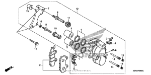 CMX250C Передний суппорт
