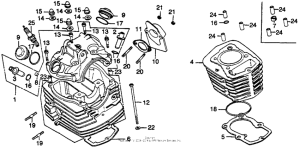 CT125 Цилиндр и головка цилиндра