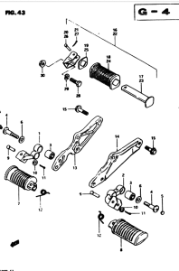 GS850 Подножки