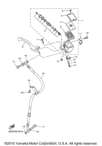 XVS950CR Главный тормозной цилиндр