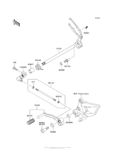 EX250 Механизм переключения передач