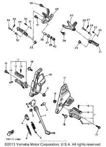 FZ700T Подножки