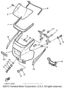 XJ900RK Обтекатель