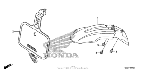 CRF50F Переднее крыло