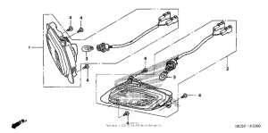 ST1300P (ABS) Задний фонарь