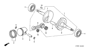 PK50S Crankshaft / piston