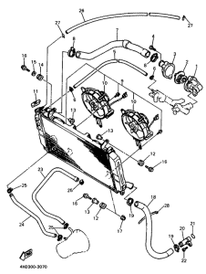 YZF750R Radiator. hose