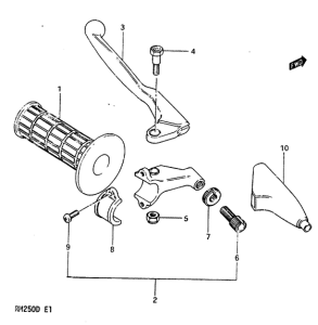 RM250 Left handle grip