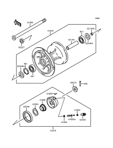 KDX125 Переднее колесо