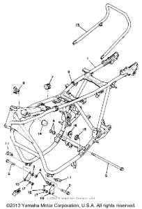 XS750SF Рама