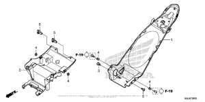 NC700X Задний бампер