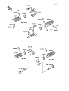 EX400 Подножки