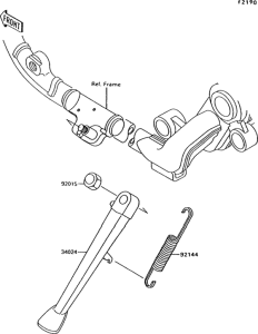 VN1500 Подножка