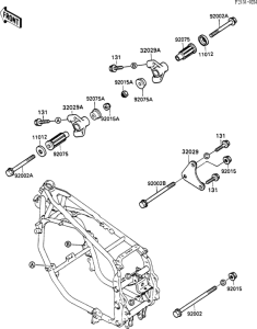 ZX600 Рама ,крепежные детали
