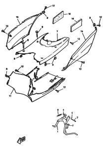 YM50 Support & repose pied