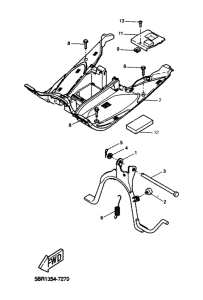 YQ50 Stand. footrest