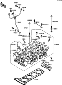 ZX900 Головка цилиндров