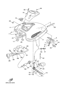 XVS650A Топливный бак