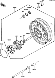 ZG1200 Задняя ступица колеса