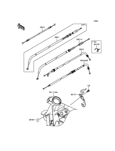 BR250 Тросы управления