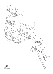 WR250F Stand & footrest