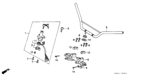 CRM75R Handle pipe / top bridge