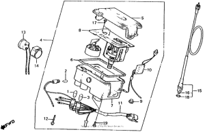 NQ50 Speedometer + tachometer 84-86