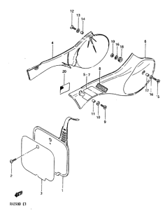 RM250 Frame cover model z