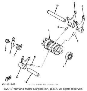 IT250K Shift cam - fork