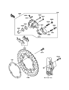 BR250 フロントブレーキ
