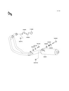 ER500 Глушитель