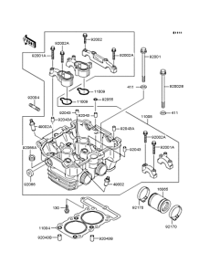 KLE250 Головка цилиндров