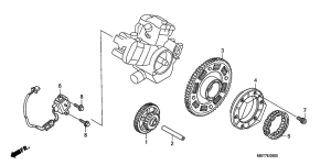 XL1000V (ABS) Pulse generator /  starting clutch