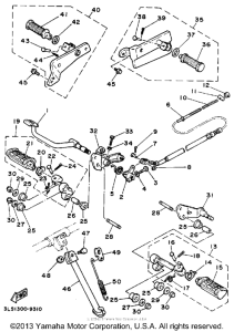 XV250 Подножки