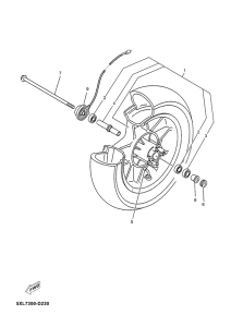 YP125E Переднее колесо