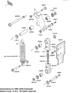 KX125 Задняя подвеска