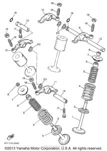 XT600EG Клапана