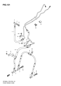 SFV650 Передние тормозные трубки