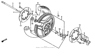 VF700S Переднее колесо