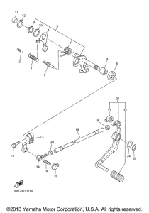 YZF-R6 Вал переключения
